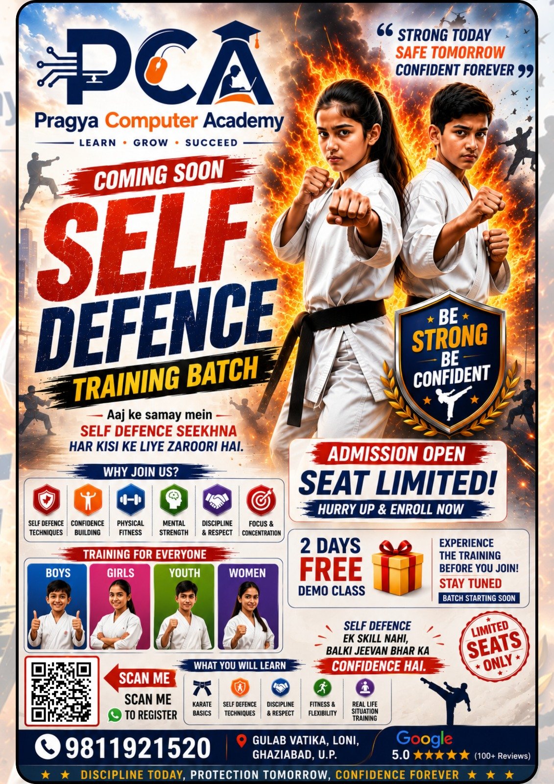 🥋 SELF DEFENCE TRAINING BATCH 🔥 Coming Soon | Admission Open